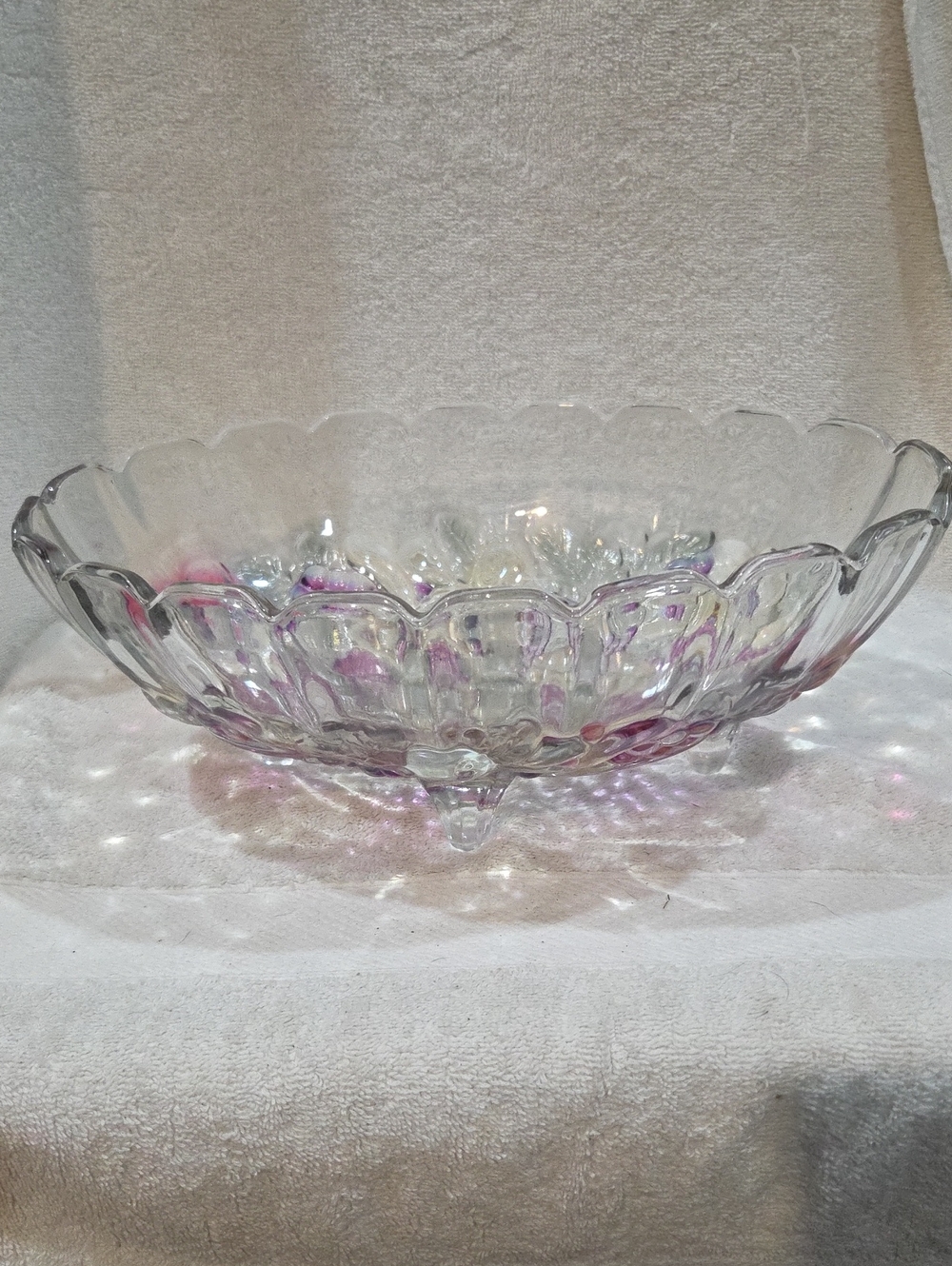 INDIANA GLASS GARLAND FRUIT BOWL